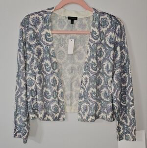 SPIRAL PAISLEY DRESS SHRUG